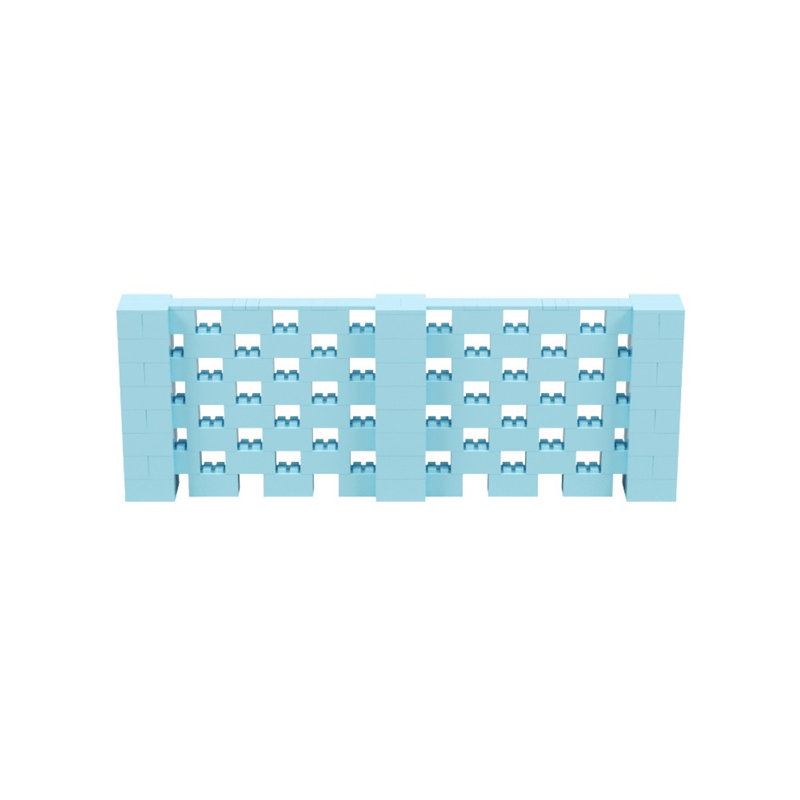 Ensemble mural 4 po de haut Everblock, Bleu clair, 132"