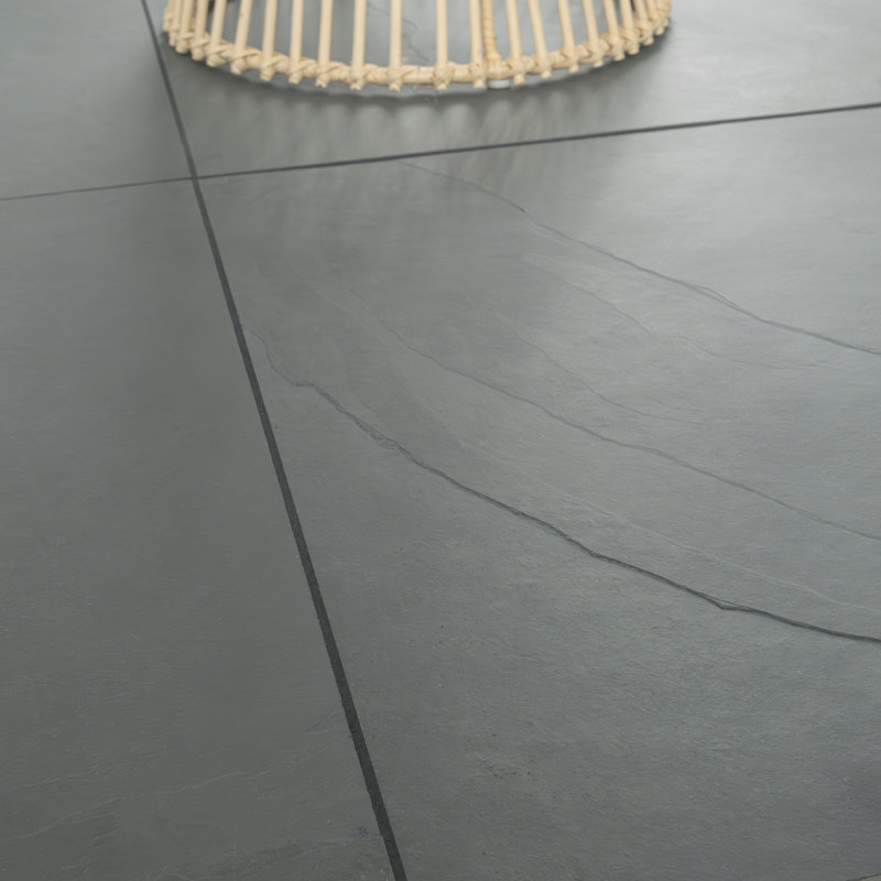 Ackland Camden 24 in. x 24 in. Gauged Slate Floor and Wall Tile, Mist