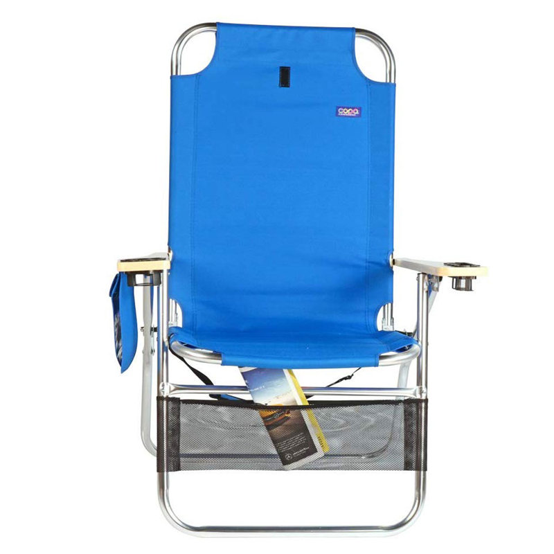 Folding Beach Chair, Dark Blue