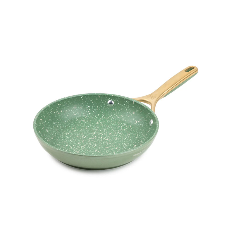 Olive Green 12-Piece Non-Stick Aluminum Cookware Set