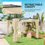 Outsunny 3 x 3(m) Pergola w/Retractable Roof Canopy Curtains-649650664