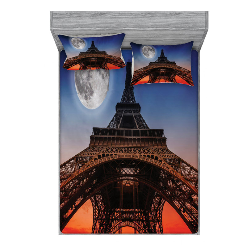 Microfiber Sheet Set, Queen Sheet Set with Fitted Sheet
