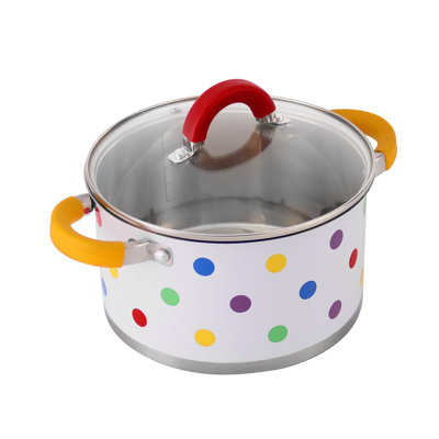 HAUS ROLAND Polka Dot Stainless Steel Soup Pot
