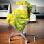 Sunny Meadow avec fleurs jaunes - coussin à imprimé floral-30720477-30720480