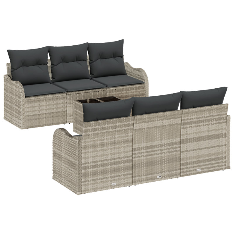121cm Wide Patio Sofa with Cushions