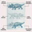 Tapis crème / bleu Trike Triceratops Modern Kids-562527088-562527094