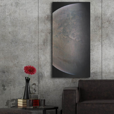  'Juno Close Look At The Little Red Spot' by NASA Metal Wall Art, 24" x 48"
