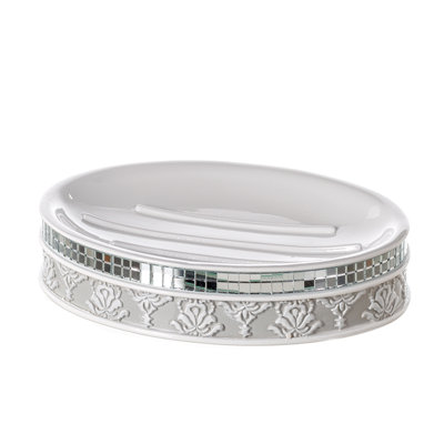 Mirror Damask Soap Dish