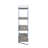 Libby Chrome Finish Bookshelf