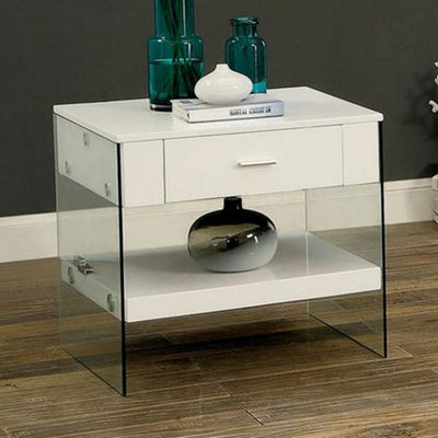 Coblyn Sled End Table with Storage