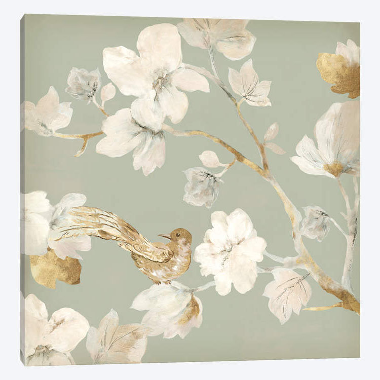 «Paradise Magnolia II» par Asia Jensen, reproduction sur toile, H 12 po x l 12 po x P 0,75 po, Toile tendue, Pas de tapis