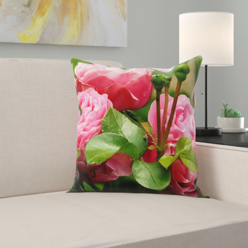 Coussin roses