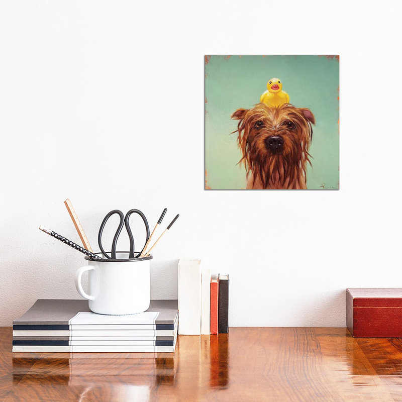 Bath Time 1 Piece Wrapped Canvas Painting, 30.48 cm H x 30.48 cm W