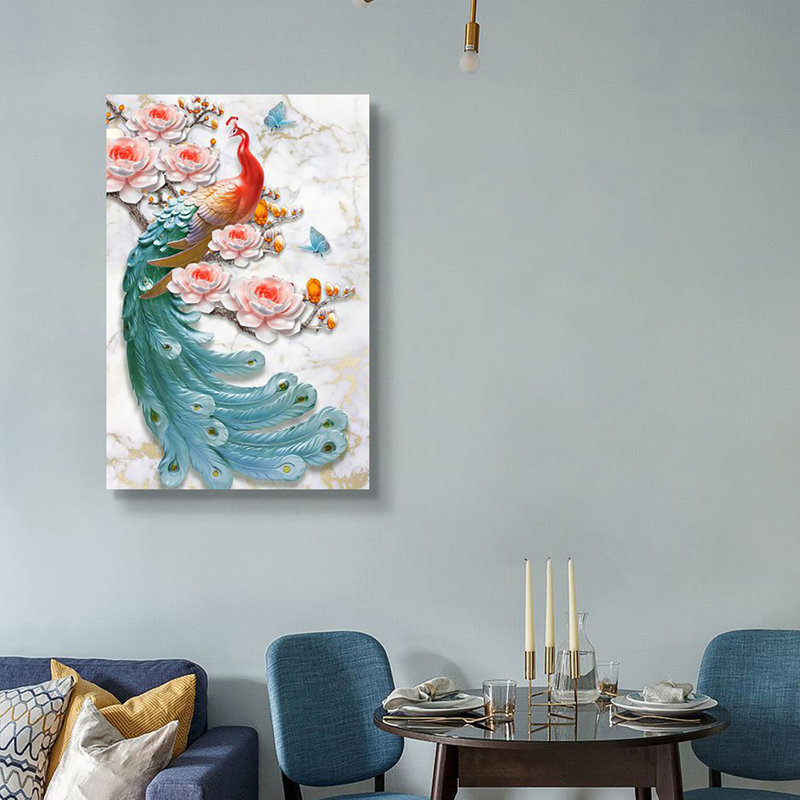 Vogue - Peinture sur toile avec cadre flottant, L 24 po x H 36 po