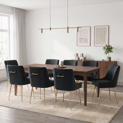 Elian Velvet Upholstered Dining Chair
