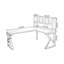 Bureau en fer massif en forme de L brun noyer + noir-295264836-295264833