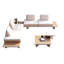 5-Pieces Outdoor Modular Sectional Sofa Set With Coffee Tables,Patio Sofa Set for Garden-2014495621