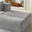 Compressé 3 places en chenille grise, sans assemblage, polyvalent pour un appartement, espace, doux et confortable, utilisation instantanée, structure à ressorts ensachés avec espace de salon confortable, tactile, design,