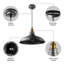Luminaire suspendu en dome à 1 lumière