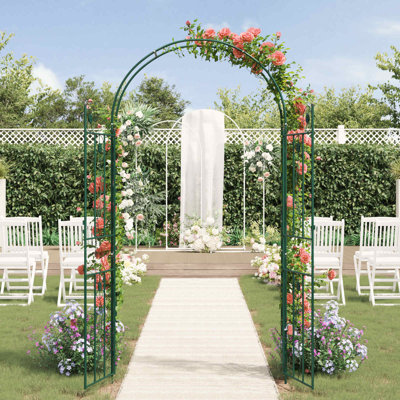 115cm W x 37cm D Steel Arbour