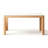 Solid wood rock plate rectangular dining table-2060764297