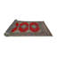 Tapis rouge/rose/brun traditionnel-313671284
