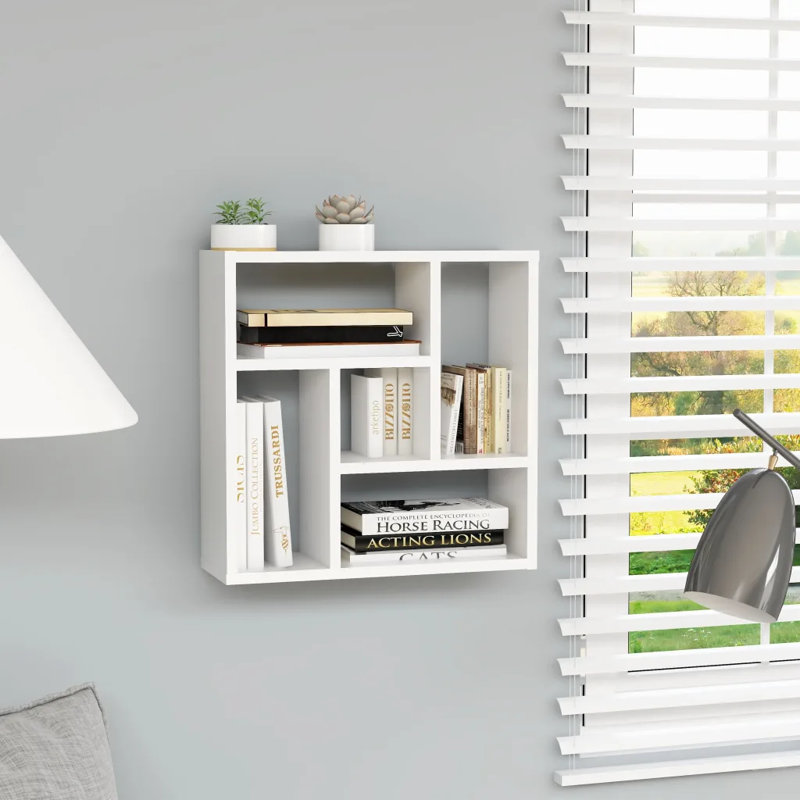 Wall Shelf 45.1x16x45.1 cm Engineered Wood, White