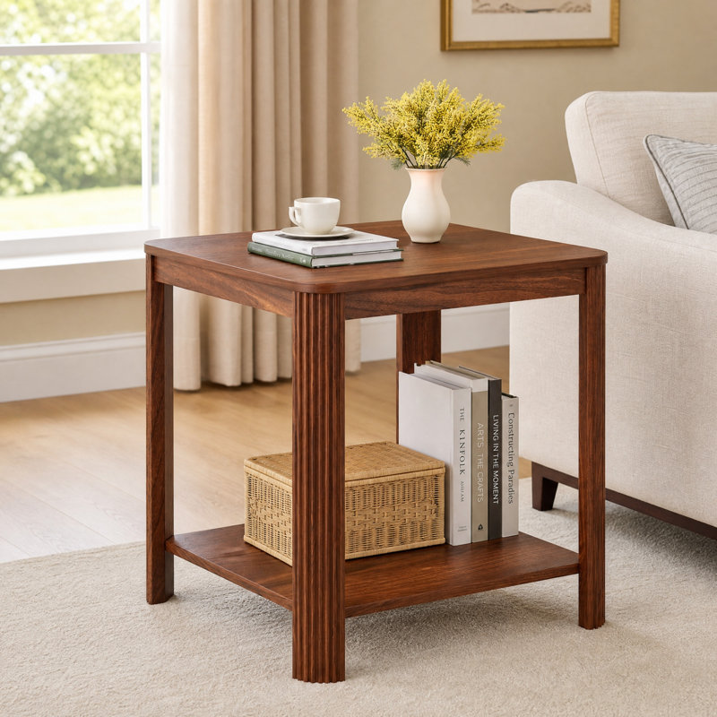 Table de bout d'angle, Noyer, 1