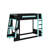 Twin Size Wooden Gaming Bunk Bed With Desk,Two Storage Shelves,USB And LED Light-2013894680-2013894685
