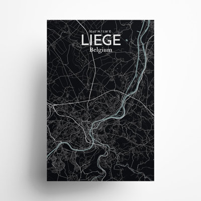 «Liege City Map», impression