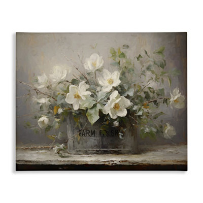Country Farm Florals Canvas Wall Art by Ramona Murdock
