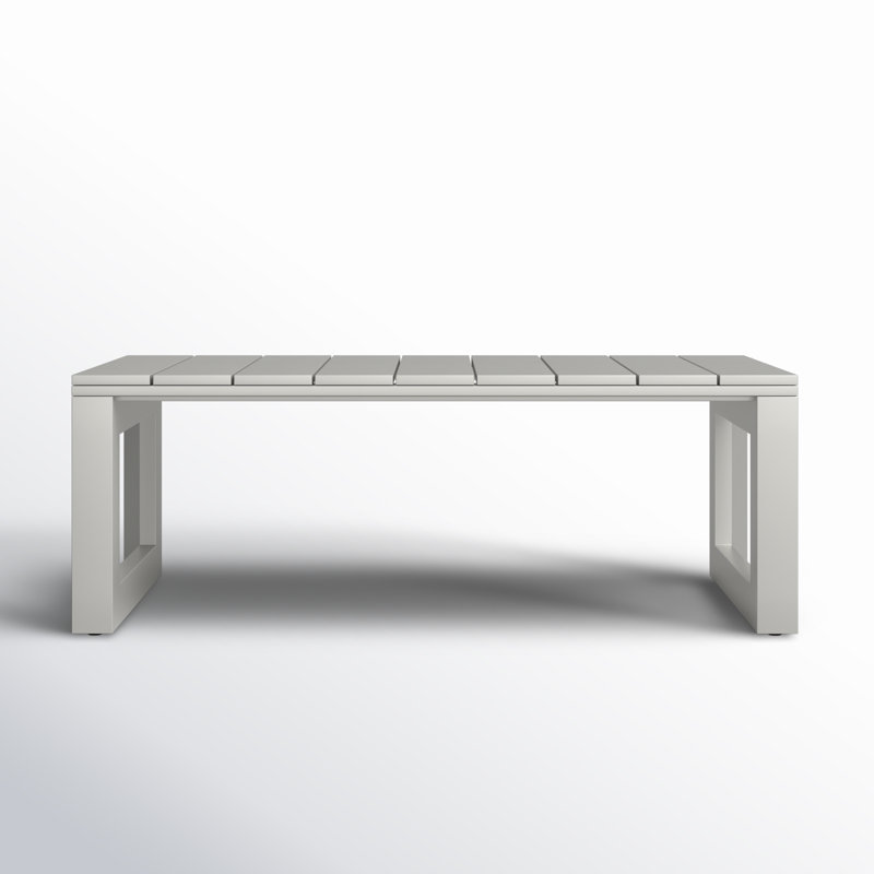 Calypso Rectangular Metal Outdoor Coffee Table , 47'' in. W 24'' in. D