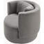 Fauteuil demi-tonneau de 35,44 po de large Jorene