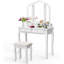 Ensemble coiffeuse avec tabouret et miroir Doursounian-2097351711