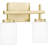 Wilburn Integrated LED Satin Brass Vanity Light-606088957