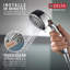 Shower Mount Hand Held Shower Head, 6-Spray Detachable Round Shower Head 2.5 GPM