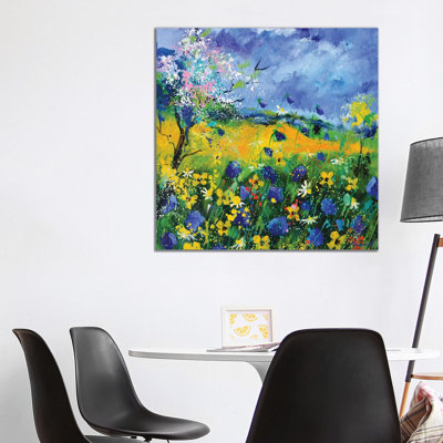 Wild Flowers In Summer by Pol Ledent - Wrapped Canvas Painting