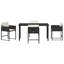 Garden Dining Set 5 Pcs Poly Rattan-258196591-258196589