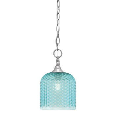 Mini-luminaire suspendu en chaîne avec verre