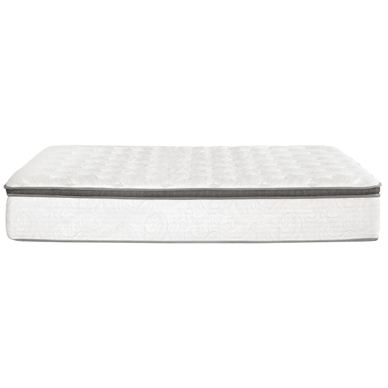 Matelas hybride en mousse viscoélastique gélifiée 12 po Broderick, Plateau euro, Lit double, 12"