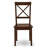 3 Piece Dining Room Table Set Contains a Square Kitchen Table and 2 Dining Chairs, Mahogany-335319898-384504296-384504295