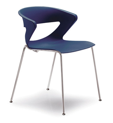 Chaise d'invité Kreature, Bleu