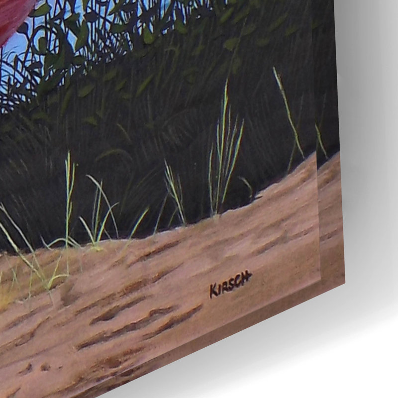 «Canoe» par Kenneth M Kirsch, art mural en verre acrylique, H 16 po x l 24 po