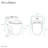 Manoir Dual-Flush Elongated One-Piece Toilet