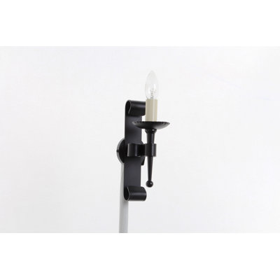 Grand View Estates Steel Candle Wall Light