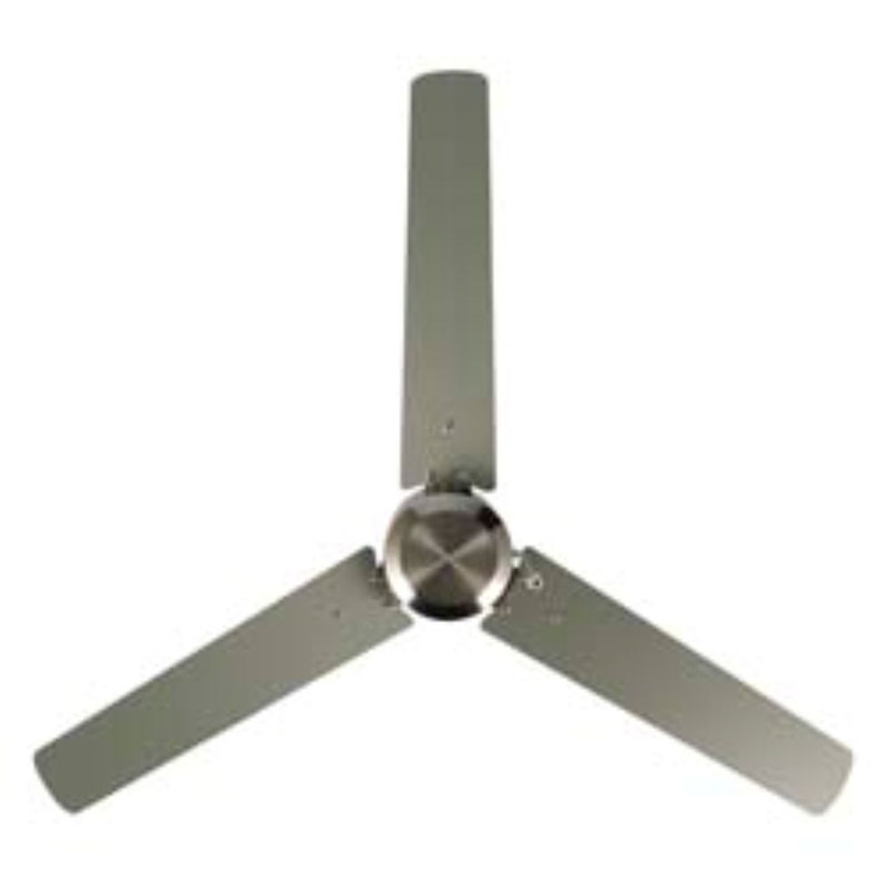 Ventilateur de plafond d'intérieur 3 pales Oliveira, Nickel brossé, Nickel brossé