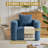 41.73" Chenille Compressed Sofa for Small Space, No Assembly Required-714823254