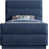 Navy Chenille Fabric