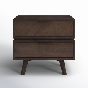 Alasdair Solid and Manufactured Wood Nightstand