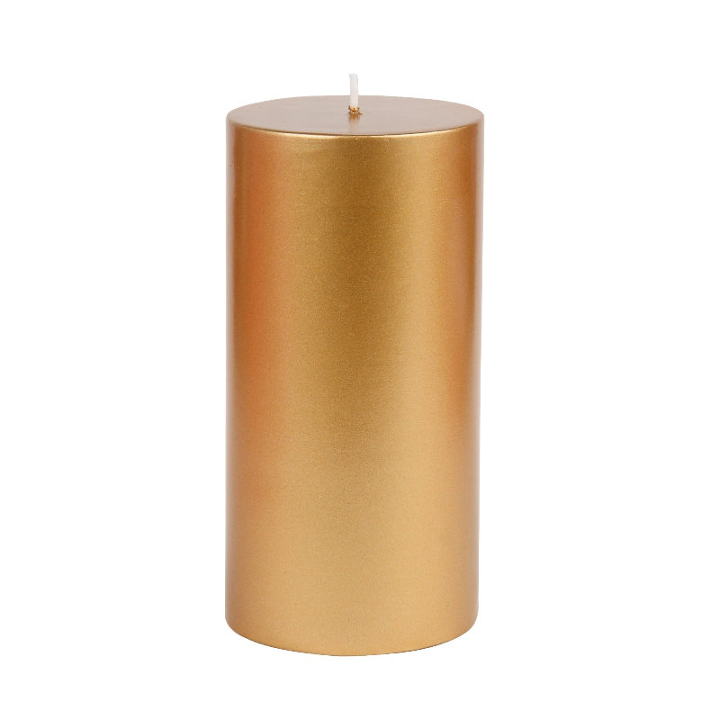 Bougie pilier sans parfum sans paraffine sans fumée, Hauteur de 3 po, diamètre de 3 po, Mauve, Ensemble de 12